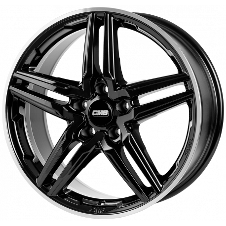 Cerchi in lega Cms C29 7.5x17 Diamond Rim Black Gloss