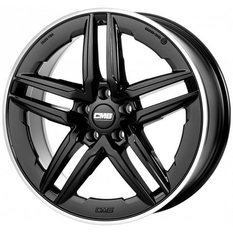Cerchi in lega Cms C29 AERO 8.0x19 Diamond Rim Black Gloss