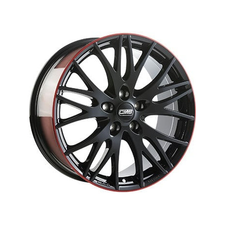 Cerchi in lega Cms C8 8.0x19 Black Red Gloss