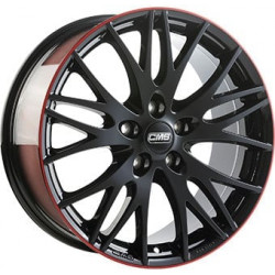 Cerchi in lega Cms C8 9.0x19 Black Red Gloss