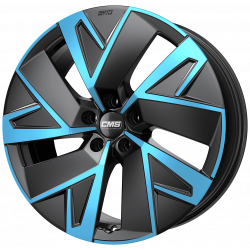 Cerchi in lega Cms C32 AERO 7.5x19 Diamond Black Blue