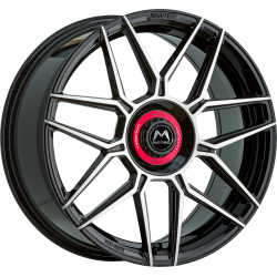 Motec Mct14 Gt One 8.5x19 Black polished