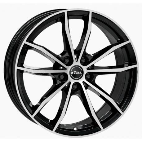 Cerchi in lega Rial X12 8.0x19 Diamant Schwarz Frontpoliert