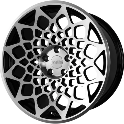 Cerchi in lega Radi 8 R8B12 10.0x19 Gloss Black Machined Face